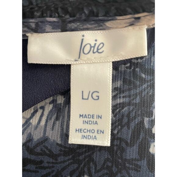 Joie Dress Mini Multicolor Baltic Print Smocked Lined - Picture 12 of 13